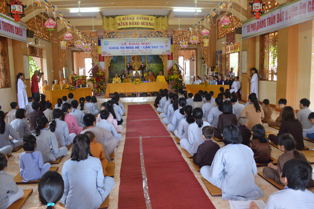 Thời khóa sinh hoạt khóa tu mùa hè tại tịnh xá Ngọc Phước