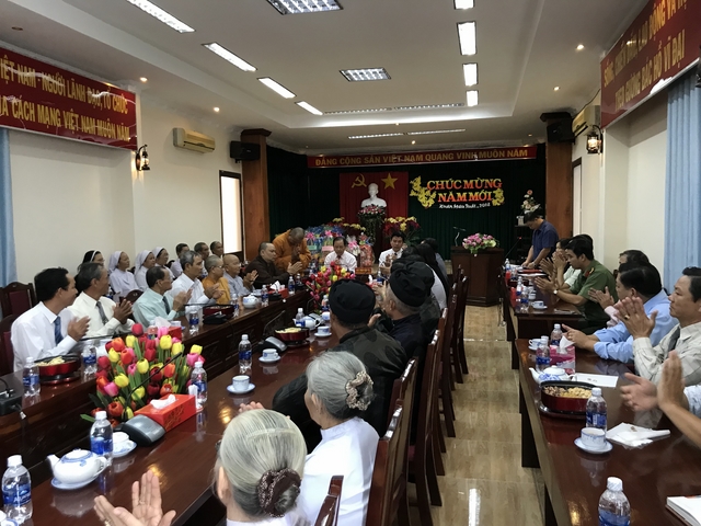 Ban Trị sự GHPGVN TP. Bà Rịa thăm và chúc Tết lãnh đạo Thành Phố